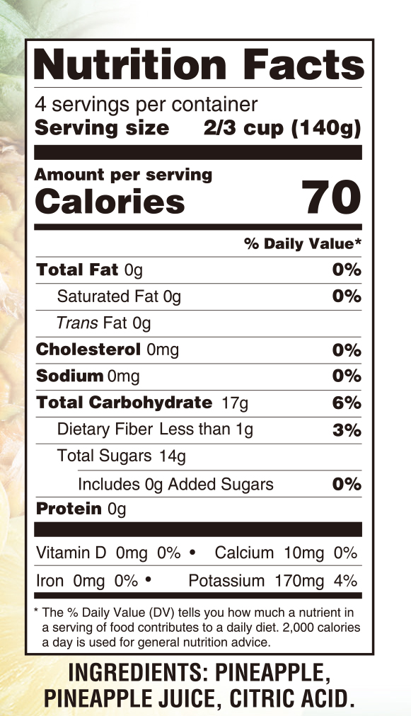 #2 (20oz) Pineapple Slices, Natural Juice
