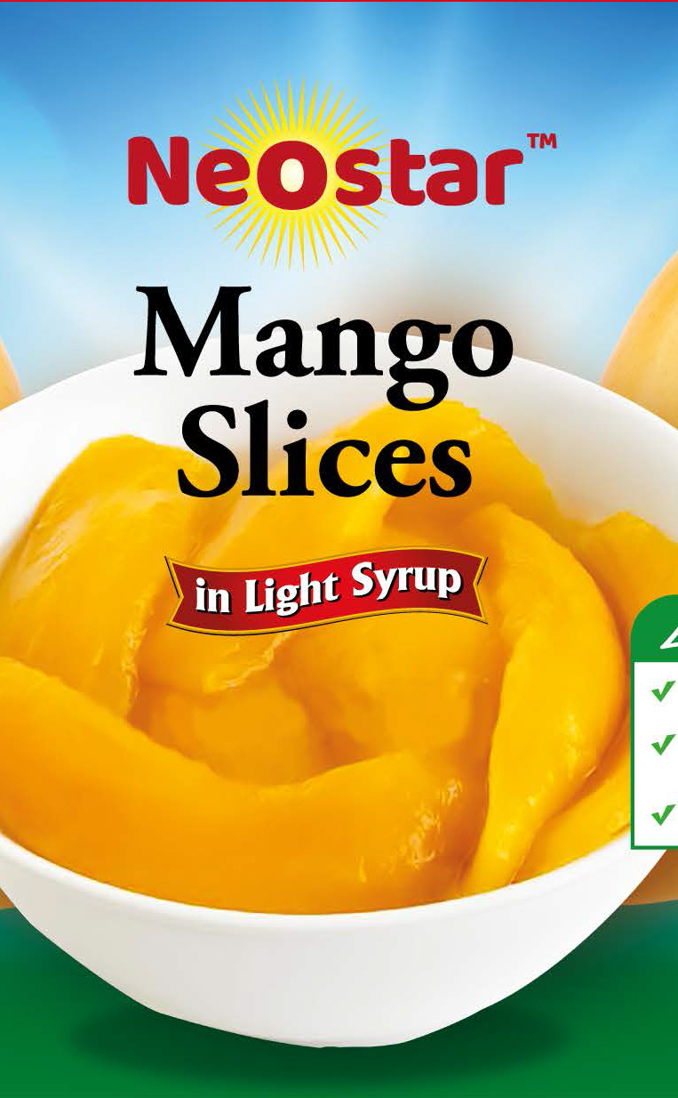 #300 (15oz) Mango Slices, Light Syrup