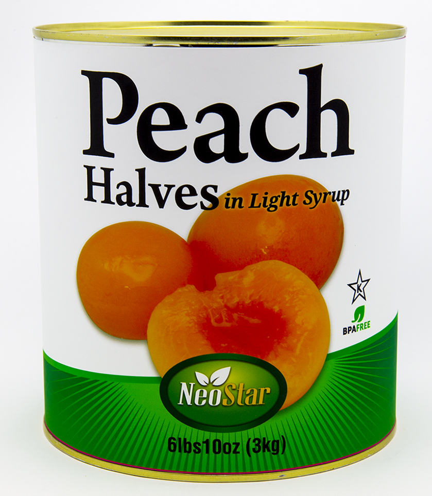 #10 (106oz) Peach Halves, Light Syrup