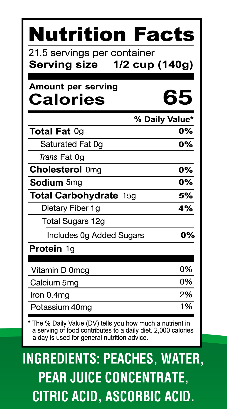 #10 (106oz) Peach Dices, Irregular, Natural Juice