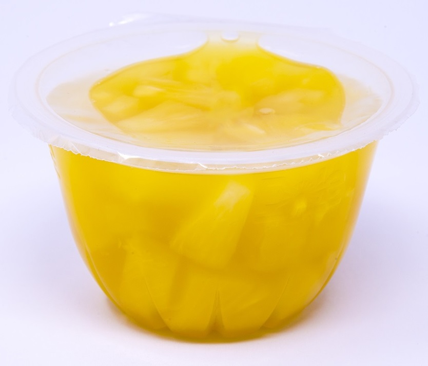 12/4oz Pineapple Cups, Light Syrup